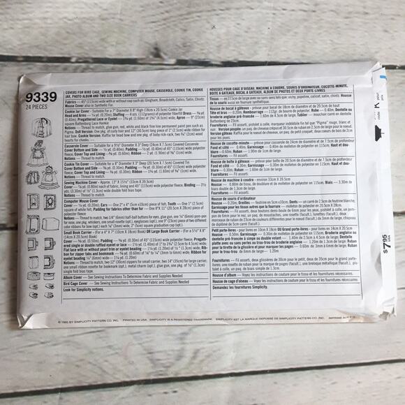 Vintage Simplicity Crafts 1995 Sewing Pattern Covers Multiple Home Items - Picture 7 of 13